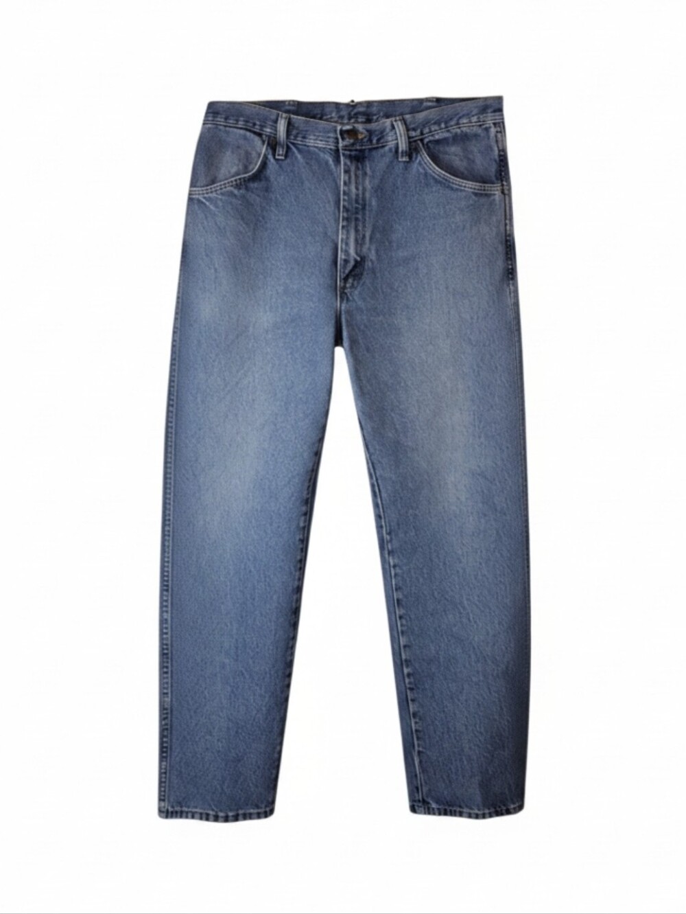 Vintage Old Mill Mens Blue Denim Straight Leg Jeans 38x34